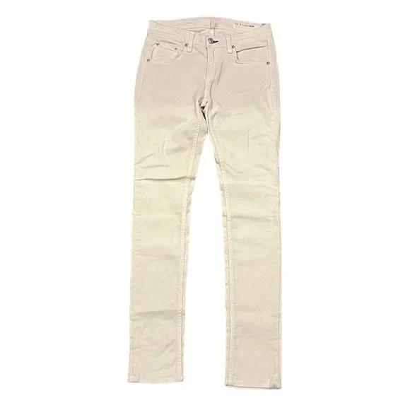Rag & Bone winter white Tomboy skinny Corduroy Jeans 29 - Picture 3 of 11